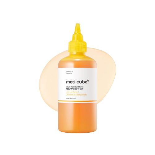 تونر لایه بردار و روشن کننده کوجیک اسید و زردچوبه مدی کیوب MEDICUBE Kojic Acid Turmeric Resurfacing Toner