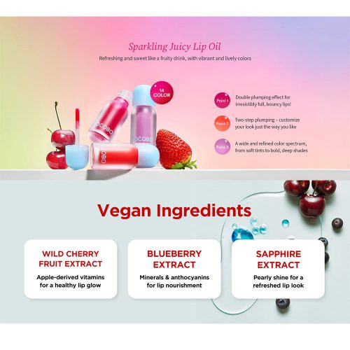 روغن لب حجم دهنده توکوبو TOCOBO Juicy Berry Plumping Lip Oil