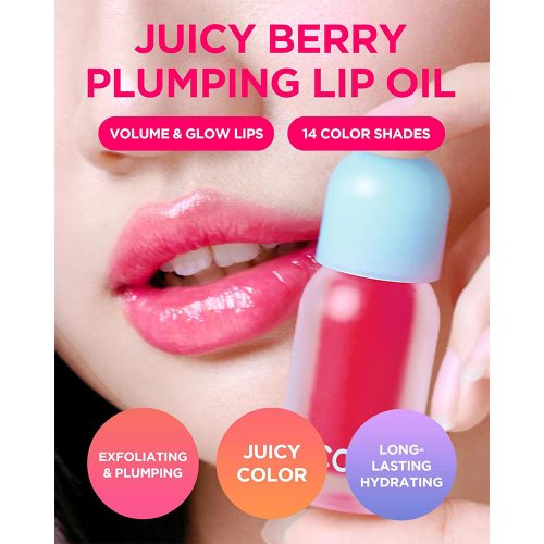 روغن لب حجم دهنده توکوبو TOCOBO Juicy Berry Plumping Lip Oil