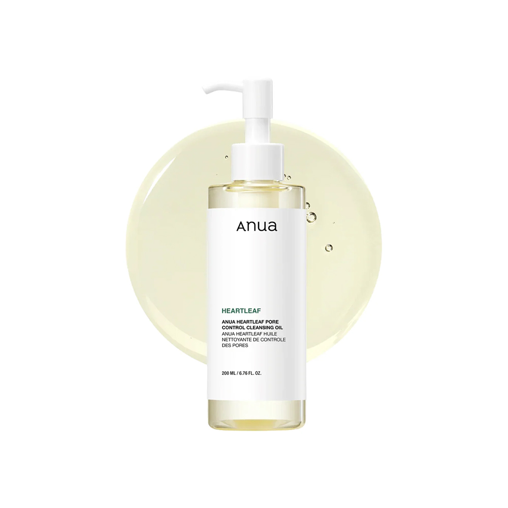 روغن پاک کننده و کنترل منافذ آنوا 1 روغن پاک کننده و کنترل منافذ آنوا Anua Heartleaf Pore Control Cleansing Oil