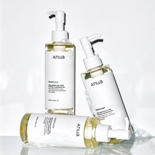 روغن پاک کننده و کنترل منافذ آنوا 10 روغن پاک کننده و کنترل منافذ آنوا Anua Heartleaf Pore Control Cleansing Oil