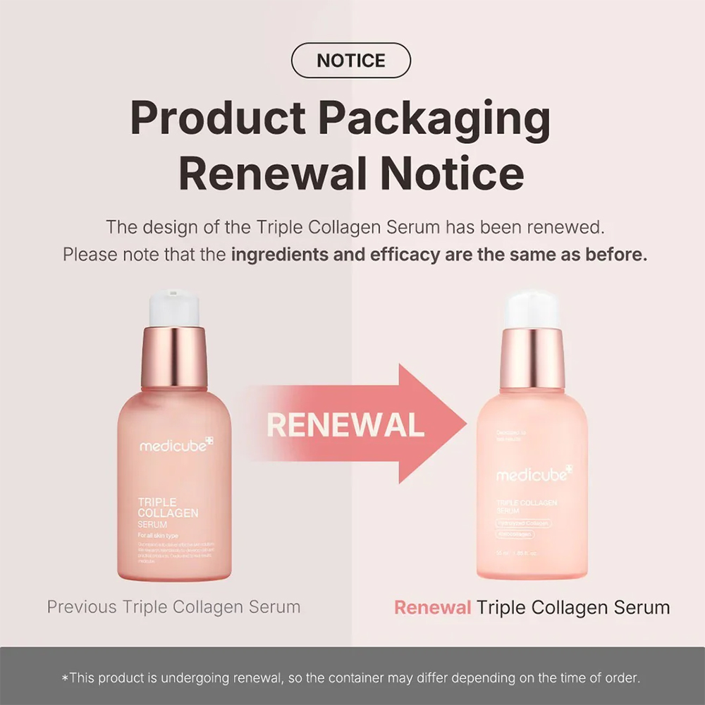 سرم جوانساز کمپلکس کلاژن مدی کیوب 5 سرم جوانساز کمپلکس کلاژن مدی کیوب medicube triple collagen serum 4.0