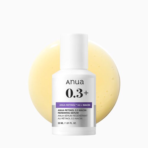 سرم ضد چروک و روشن کننده نانو رتینول 0.3 درصد و نیاسین آنوا anua nano retinol 0.3 niacin renewing serum 30ml