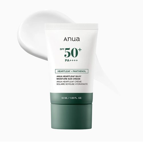 ضد آفتاب مرطوب کننده و تسکین دهنده آنوا ANUA Heartleaf Silky Moisture Sun Cream