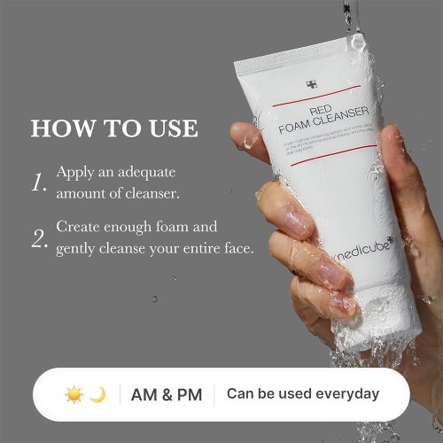 فوم شستشو سالیسیلیک اسید مدی کیوب 8 فوم شستشو سالیسیلیک اسید مدی کیوب Medicube Red Foam Cleanser