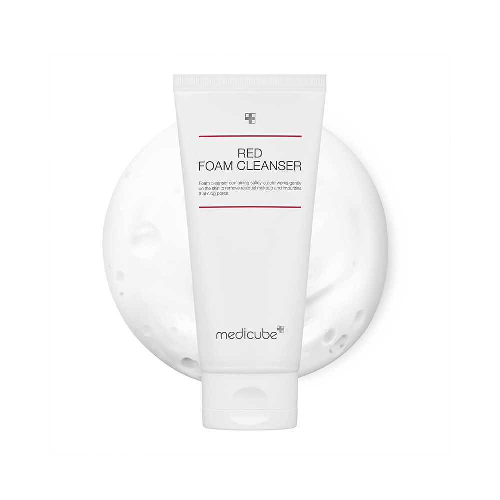 فوم شستشو سالیسیلیک اسید مدی کیوب 1 فوم شستشو سالیسیلیک اسید مدی کیوب Medicube Red Foam Cleanser