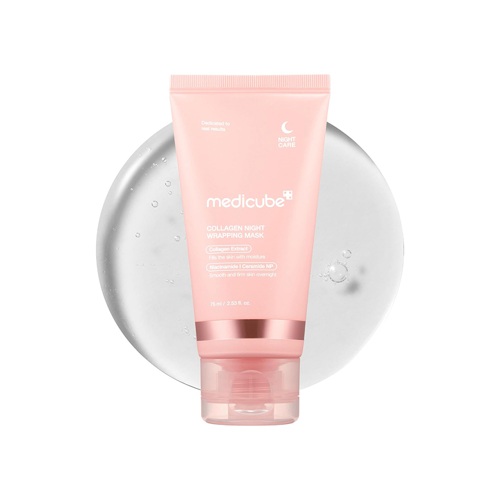 ماسک شب لایه بردار کلاژن مدی کیوب 1 ماسک شب لایه بردار کلاژن مدی کیوب Medicube Collagen Night Wrapping Mask