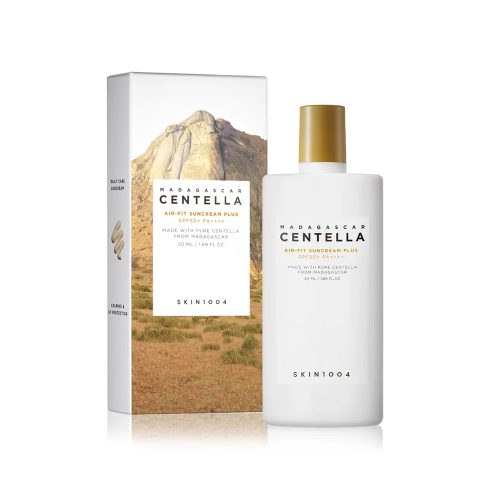 کرم ضد آفتاب رنگی مدل ایر فیت پلاس سنتلا ماداگاسکار اسکین 1004 skin1004 madagascar centella air fit suncream plus 50 ml