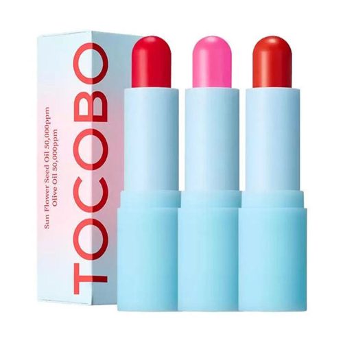 بالم لب رنگی توکوبو Tocobo Glass Tinted lip Balm 011 Flush Cherry