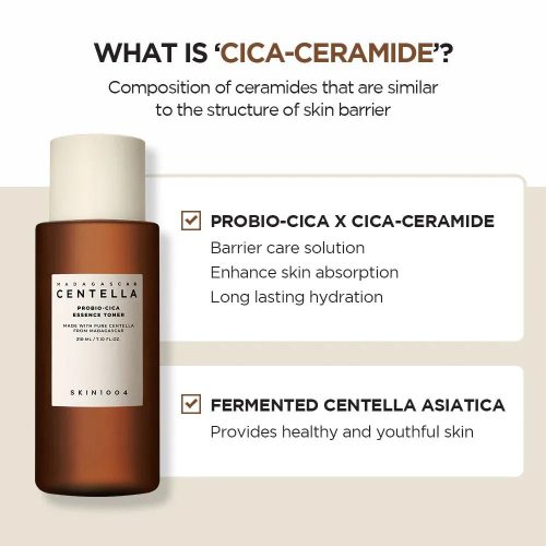 تونر اسنس پروبیو سیکا اسکین 1004 تقویت کننده و تسکین دهنده SKIN1004 Madagascar Centella Probio-Cica Essence Toner