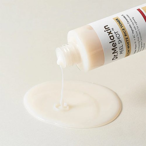 تونر روشن‌ کننده برنج سفید پیل شات دکتر ملاکسین Dr. Melaxin Peel Shot Glow White Rice Toner 200ml