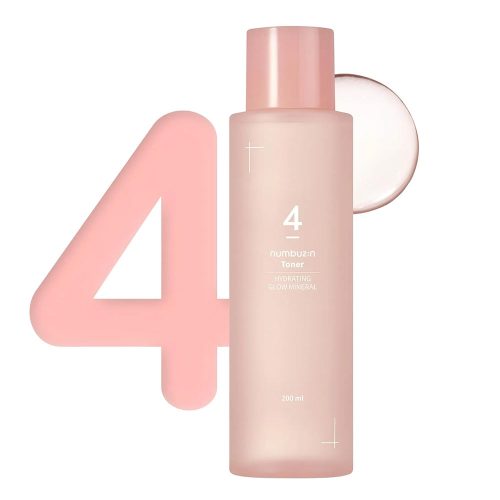 تونر شماره 4 نامبوزین آبرسان و درخشان کننده Numbuzin No. 4 Hydration Glow Mineral Toner