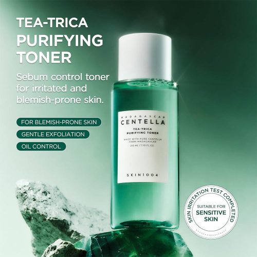 تونر ضد جوش تی تریکا اسکین 1004 SKIN1004 Centella Tea-Trica Purifying Toner