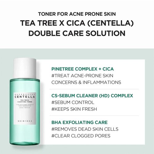 تونر ضد جوش تی تریکا اسکین 1004 SKIN1004 Centella Tea-Trica Purifying Toner