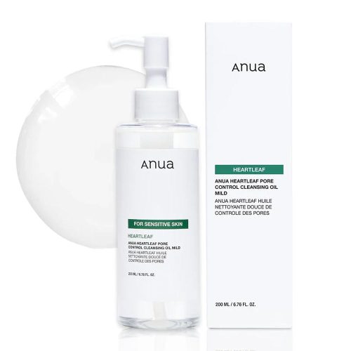روغن پاک کننده کنترل منافذ آنوا مخصوص پوست های حساس Anua Heartleaf Pore Control Cleansing Oil Mild