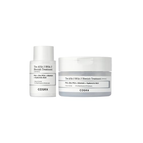 ست سرم و پد ضد جوش کوزارکس COSRX The AHA 2 BHA 2 Blemish Treatment Serum