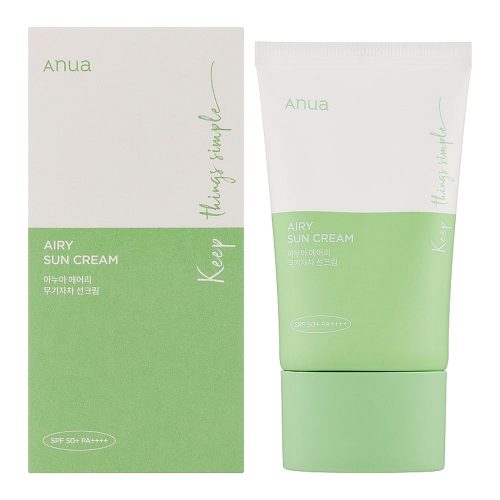 ضد آفتاب تسکین دهنده آنوا Anua Airy Sun Cream SPF50+ PA++++ 50ml