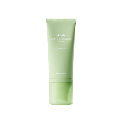 ضد آفتاب فیزیکی تسکین دهنده هارتلیف ابیب abib heartleaf mild sunscreen relief tube