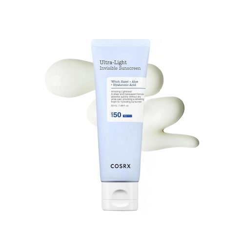 ضد آفتاب مرطوب کننده و آبرسان اولترا لایت کوزارکس cosrx ultra light invisible sunscreen