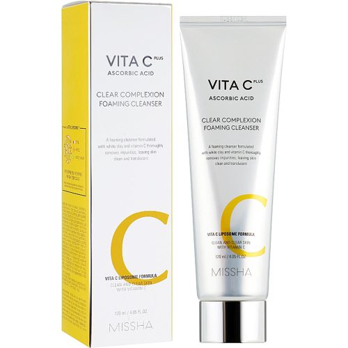 فوم شستشو و شفاف کننده صورت ویتا سی پلاس میشا Missha Vita C Plus Clear Complexion Foaming Cleanser
