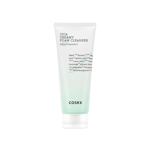 فوم شوینده کرمی تسکین دهنده و ترمیم کننده سیکا کوزارکس COSRX Pure Fit Cica Creamy Foam Cleanser