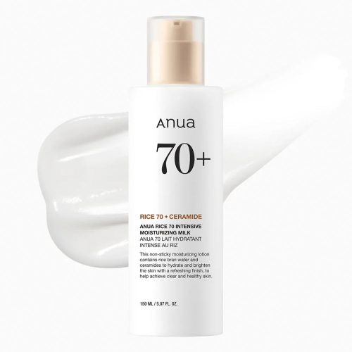 لوسیون برنج و سراماید آنوا مرطوب کننده و روشن کننده پوست Anua Rice 70 Intensive Moisturizing Milk