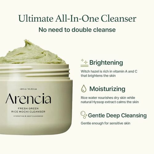 پاک کننده عمقی موچی و برنج سبز آرنسیا Arencia Fresh Green Rice Mochi Cleanser