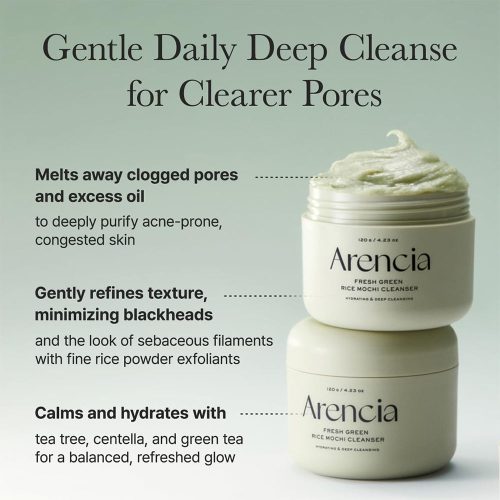 پاک کننده عمقی موچی و برنج سبز آرنسیا Arencia Fresh Green Rice Mochi Cleanser