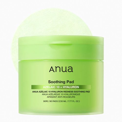 پد تونر آزلائیک اسید 10 درصد و هیالورون آنوا تسکین دهنده و ضد قرمزی Anua Azelaic 10 Hyaluron Redness Soothing Pad