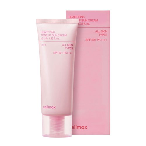کرم ضدآفتاب تون آپ روشن کننده سلیمکس Celimax Heart Pink Tone Up Sun Cream