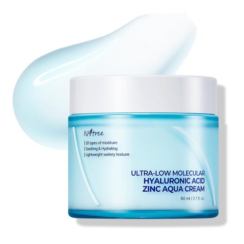 آکوا کرم آبرسان ریز مولکولی زینک و هیالورونیک اسید ایزنتری Isntree Ultra-Low Molecular Hyaluronic Acid Zinc Aqua Cream