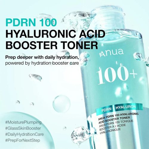 بوستر تونر هیالورونیک اسید و PDRN آنوا آبرسان و تقویت کننده پوست Anua PDRN 100 Hyaluronic Acid Booster Toner
