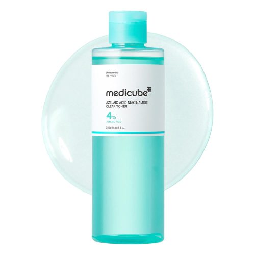 تونر آزلائیک اسید و نیاسینامید مدی کیوب ضدقرمزی و روشن کننده پوست Medicube Azelaic Acid Niacinamide Clear Toner