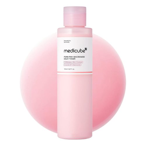 تونر میلکی PDRN و نیاسینامید مدی کیوب تسکین دهنده و روشن کننده Medicube PDRN Pink Niacinamide Milky Toner