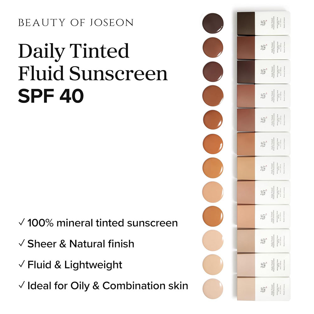 تینت ضد آفتاب فلوئیدی بیوتی اف جوسان 4 تینت ضدآفتاب فلوئیدی بیوتی اف جوسان Beauty of Joseon Daily Tinted Fluid Sunscreen