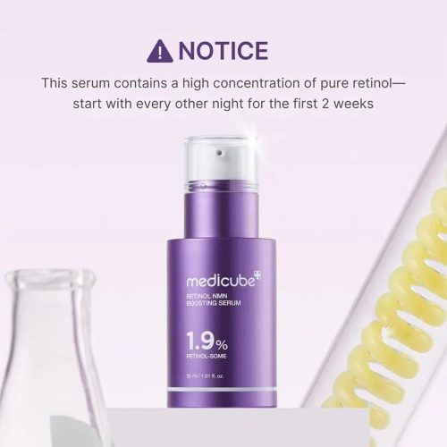 سرم رتینول و NMN مدی کیوب ضد چروک و جوانساز Medicube Retinol NMN Boosting Serum 17 سرم رتینول و NMV مدی کیوب ضد چروک و تقویت کننده Medicube Retinol NMN Boosting Serum