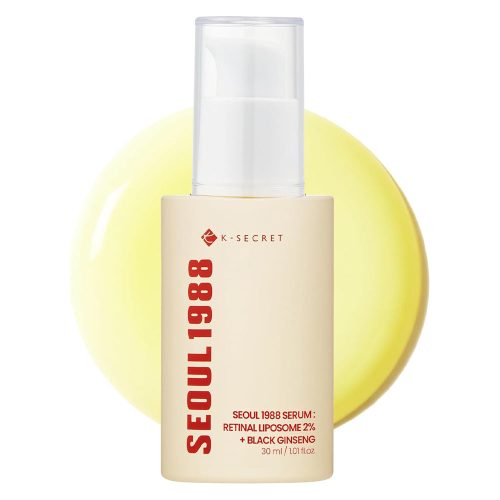سرم لیپوزوم رتینال ۲٪ و جینسینگ سیاه کی سکرت ضدچروک و روشن کننده K-SECRET SEOUL 1988 Serum Retinal Liposome 2% + Black Ginseng
