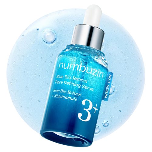 سرم کنترل منافذ بایو رتینول آبی و نیاسینامید شماره 3 نامبوزین Numbuzin No.3 Blue Bio-Retinol Pore Refining Ampoule