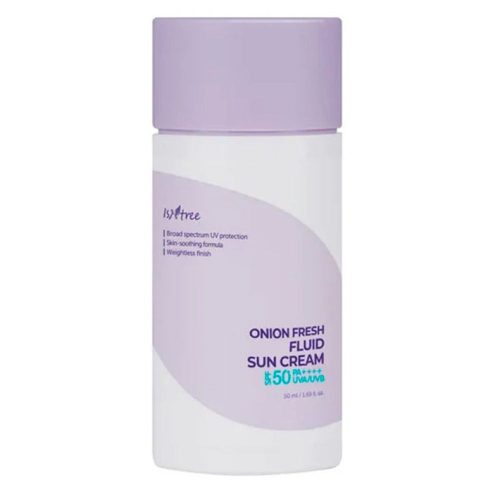 ضد آفتاب فلوئیدی ضد لک پیاز ایزنتری ISNTREE Onion Fresh Fluid Sun Cream