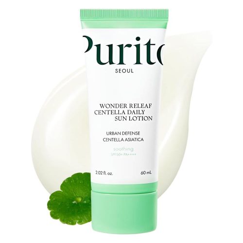 لوسیون ضد آفتاب سنتلا پیوریتو تسکین دهنده و مرطوب کننده PURITO Wonder Releaf Centella Daily Sun Lotion