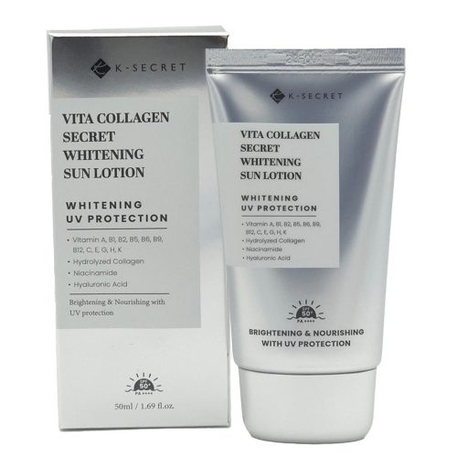 لوسیون ضدآفتاب روشن کننده ویتا کلاژن کی سکرت K-SECRET Vita Collagen Secret Whitening Sun Lotion