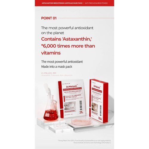 ماسک سرمی آستاگزانتین دکتر ملاکسین روشن کننده و ضد لک 8 ماسک سرمی آستاگزانتین دکتر ملاکسین روشن کننده و ضد لک Dr.Melaxin TX Astaxanthin Brightening Serum Mask