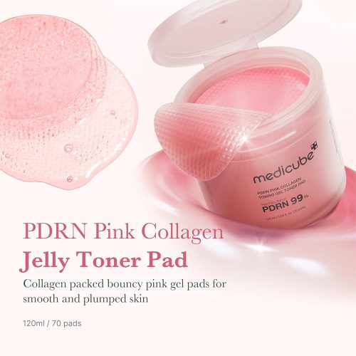 پد تونر ژلی PDRN و کلاژن مدی کیوب جوانساز و مرطوب کننده پوست 16 پد تونر ژلی PDRN و کلاژن مدی کیوب جوانساز و مرطوب کننده پوست Medicube PDRN Pink Collagen Toning Gel Toner Pad