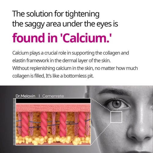 پچ دور چشم کلسیم سمنریت دکتر ملاکسین ضدچروک و روشن کننده Dr.Melaxin Cemenrete Calcium Volume Eye Patch