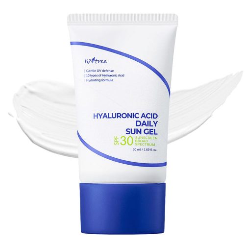 ژل کرم ضد آفتاب هیالورونیک اسید آبرسان و تسکین دهنده ایزنتری Isntree Hyaluronic Acid Daily Sun Gel