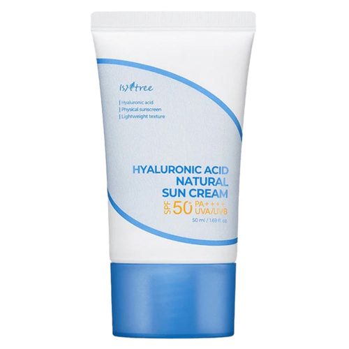 کرم ضد آفتاب فیزیکی هیالورونیک اسید ایزنتری IsNtree Natural Sun Cream with Hyaluronic Acid (SPF50+,PA++++)