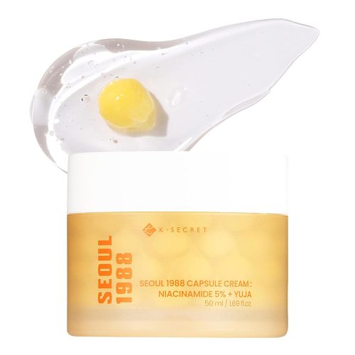 کرم کپسولی یوجا نیاسینامید 5% کی سکرت ضد لک و روشن کننده پوست K-SECRET SEOUL 1988 Capsule Cream Niacinamide 5% + Yuja