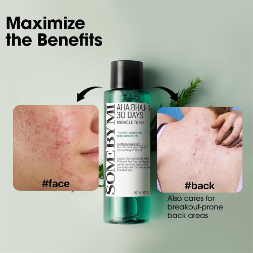 تونر 30 روزه میراکل سام بای می ضد جوش و لایه بردار Some By Mi AHA BHA PHA 30 Days Miracle Toner