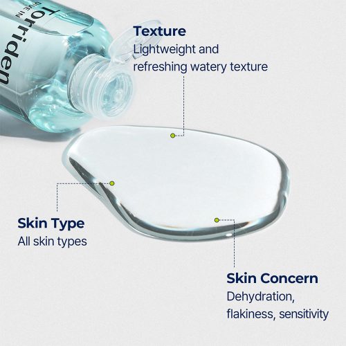 تونر هیالورونیک اسید توریدن آبرسان و مرطوب کننده پوست Torriden DIVE-IN Low Molecular Hyaluronic Acid Toner