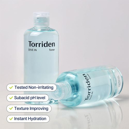 تونر هیالورونیک اسید توریدن آبرسان و مرطوب کننده پوست Torriden DIVE-IN Low Molecular Hyaluronic Acid Toner